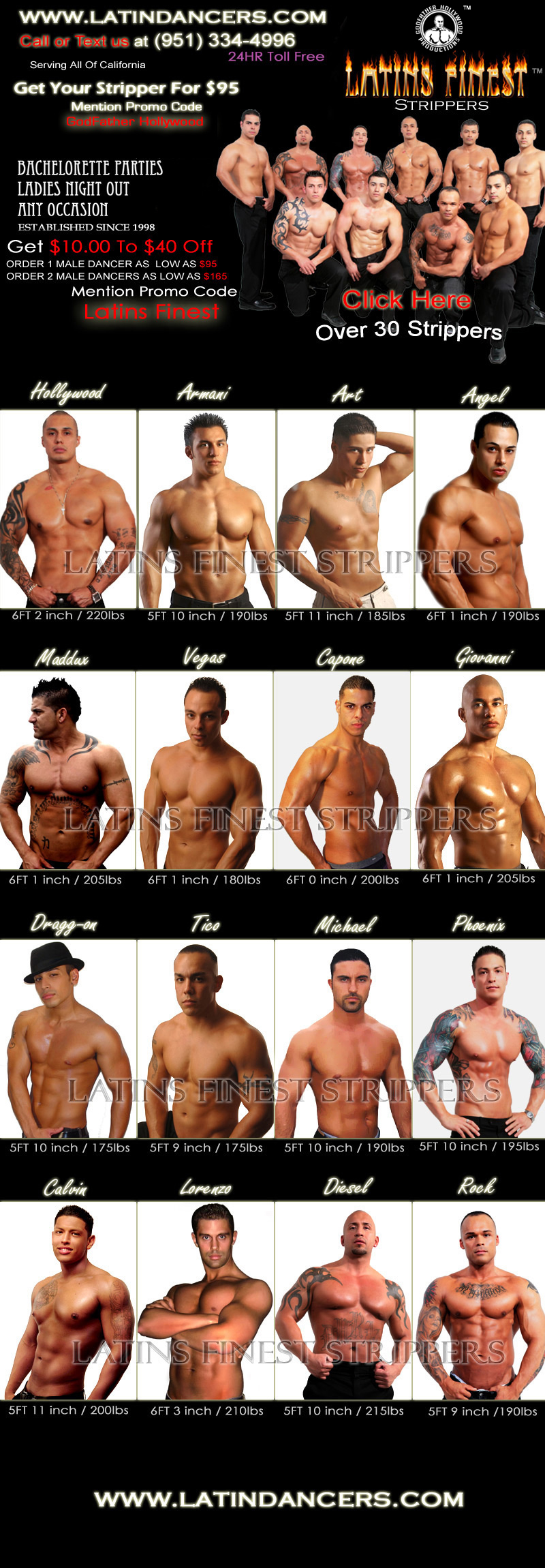 Azusa Male Strippers Directory